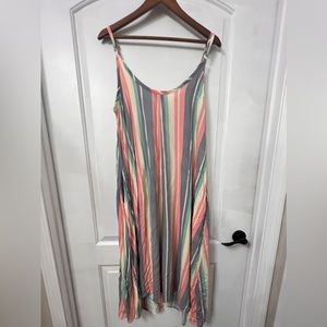 Torrid Striped Summer Vacation Dress with Pockets Size 2